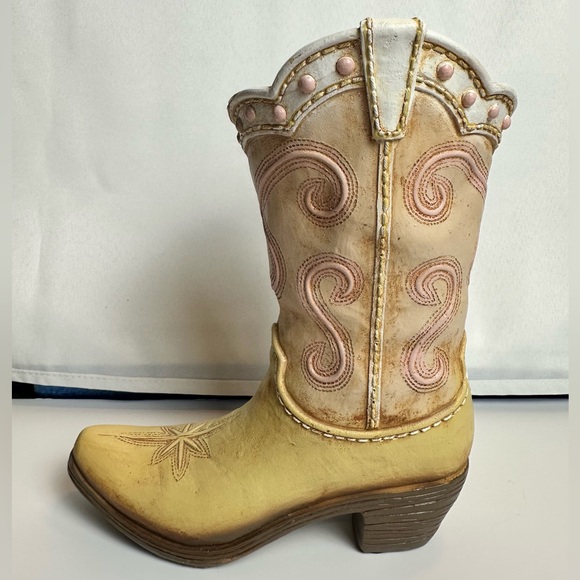 Shoes - Cowboy Cowgirl Boot Vase for Home or Office